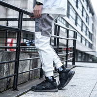 Men's stitching sports trousers