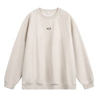 Faux Suede Texture Heavy Round Neck Sweater For Men