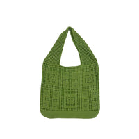 All-matching Solid Color Knitted Shoulder Bag