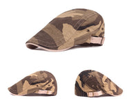 Men's casual beret goes with camouflage cap
