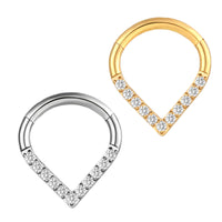 Fashion Closed Nose Ring Heart Shape
