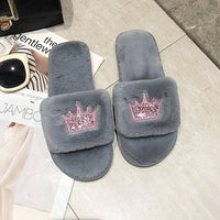 Slip on slippers for women with soft bottom in autumn