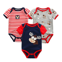 Baby's triangle Romper Summer Short Sleeve Top