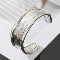 Heavy-duty Textured Curved Distressed Bracelet