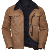 Men's Vintage Suede Casual Coat Lapel