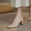 New Stylish Chunky-heel Womens Shoes For Commuting
