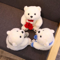 Cute Scarf Polar Bear Doll Plush Toy Ragdoll Cute Children's Gift