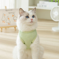 Fashion Hollowed-out Breathable Bear Patch Cat Clothes