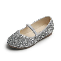 Pumps Girls Sequins Crystal Toe Cap Fashion Soft Bottom