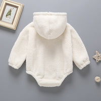 Infant Toddler Cute Plush One-piece Sweater Baby Autumn And Winter Romper Romper