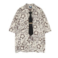 Full Printed Five-pointed Star Loose Shirt Men