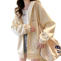 Embroidered Hooded Sweater Girls' Cardigan Jacket