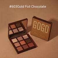 Gold Foil Chocolate Eye Shadow Plate Beginner