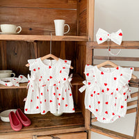 Romper Romper Baby Girl South Korea Love Onesie
