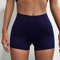 Lady's High Waist Peach Butt Lifting Sports Shorts