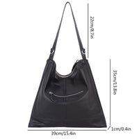 Large Capacity Leather Womens Shoulder Bag