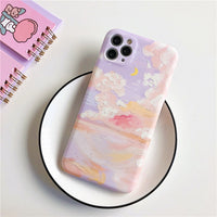 Artistic oil painting starry sky phone case
