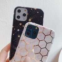 Splicing laser diamond phone case