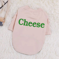 Dog letter T-shirt sweater