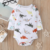 Three-piece Printed Baby Romper One-piece Suit