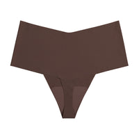 Women's High Waist Seamless Ice Silk T-shaped Cotton Crotch Underwear