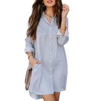 Long Striped Casual Elegant Long Sleeve Blouse