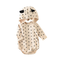 Autumn baby cute polka dot romper