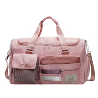 Fashion Color Contrast Multi-pocket Portable Travel Bag