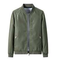 Men's Spring And Autumn Leather Jacket