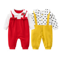 2 Pieces Of Newborn Baby Female Romper Jumpsuit