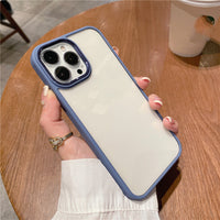 High-grade Metal Ring Transparent Mobile Phone Case