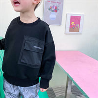 Children's autumn pocket workwear sweater