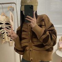 New Round-neck Top For Women Petite Short Sweater Jacket
