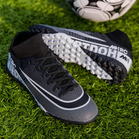 High-top Football Shoes, Broken Nails, Hidden Anti-skid Spikes Football Shoes