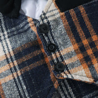 Baby Boy Gentleman Jumpsuit Spring And Autumn Fashion Plaid Fake Vest