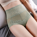 Women's Plus Size High Waist Belly Contracting Lace Underwear