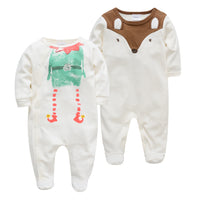 Q2-Piece Baby One-Piece Cotton Romper For Infants