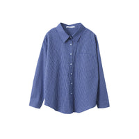 Women's Casual Long-sleeve Plaid Shirt Loose