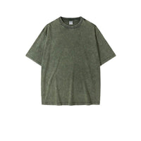 Washed Round Neck Short Sleeve Batik Children's T-shirt