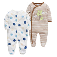 Q2-Piece Baby One-Piece Cotton Romper For Infants