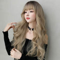Golden big wavy wig