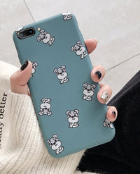 Cartoon Schnauzer dog suitable for Huawei Glory thickened soft shell