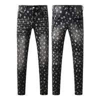 Men's Fashionable Ripped Straight-Leg Pants