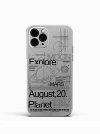 Wandering Electroplated Silver Earth Phone Case
