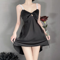 Women's Fashion Simple Camisole Nightdress Homewear Suit