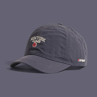 Men's Single-color Embroidered English Letters Quick-drying Lightweight Short-brim Casual Multi-purpose Style Baseball Cap For Couples, Suitable For Daily Outings And Dates.