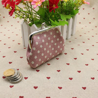 Linen dots zero purse cloth coin bag children wallet creative Taobao small gift wholesale