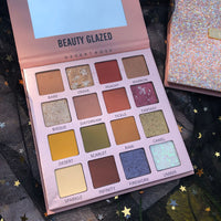 New Beauty Glazed 15 Colors Long Lasting Sunset Dusk Eyeshadow Palette