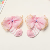 Summer Newborns 0-6-12 Months Bowknot Cotton Socks
