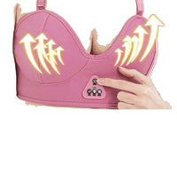 Wireless Vibrating Breast Massage Device With Heat Therapy For Bras